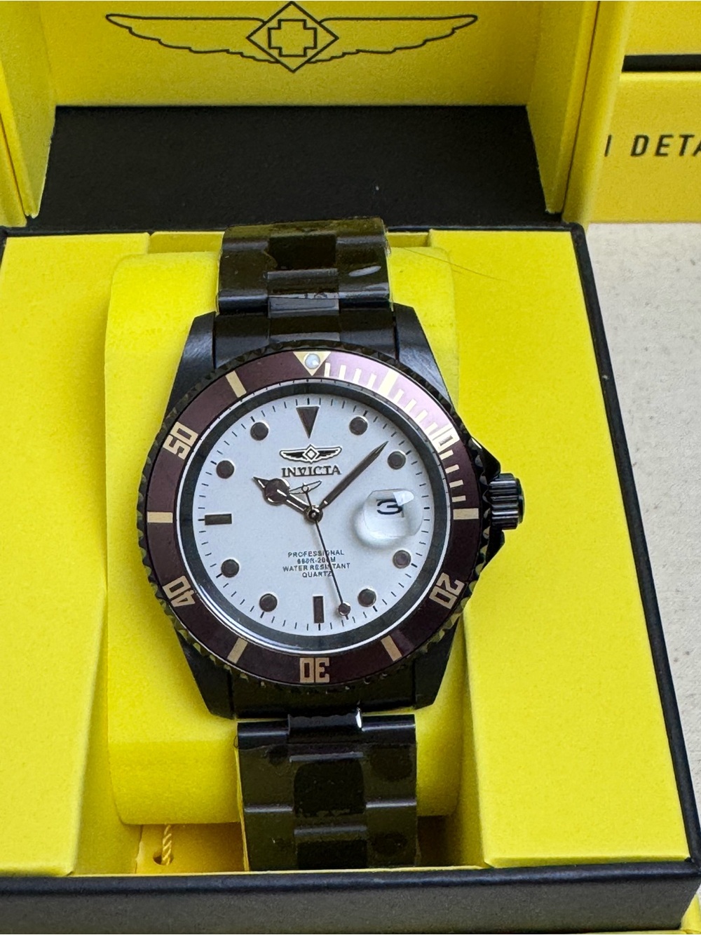 Invicta Pro Diver Harborshift Men's 42mm Quartz Watch (50531) "Root Beer" NWT